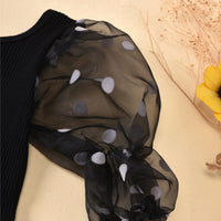 Girls Striped Top & Ripped Denim Shorts Set – 2-Piece Outfit