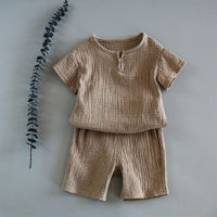 Baby Summer 2-Piece Set – Short Sleeve Outfit for Boys & Girl