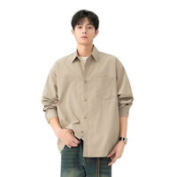 Men's Retro Loose Casual Long Sleeve Shirt