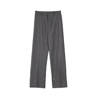 Button Design Feeling Straight Casual Suit Trousers For Men