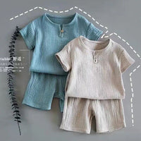 Baby Summer 2-Piece Set – Short Sleeve Outfit for Boys & Girl