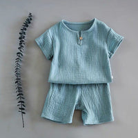 Baby Summer 2-Piece Set – Short Sleeve Outfit for Boys & Girl