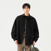 Men's Retro Loose Casual Long Sleeve Shirt