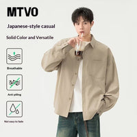 Men's Retro Loose Casual Long Sleeve Shirt