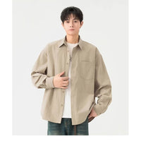 Men's Retro Loose Casual Long Sleeve Shirt